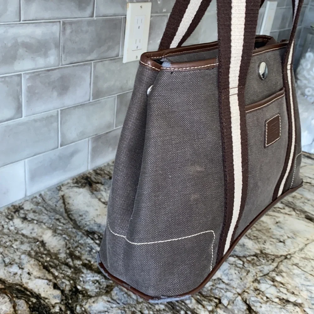 Coach Brown canvas tote bag